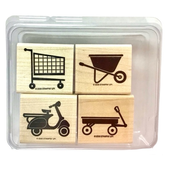 Stampin' Up! Other - Stampin’ Up! 2006 “The Wheel Thing” Rubber Stamp Set